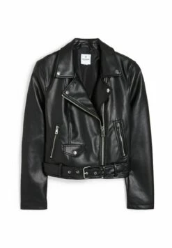 Imitatieleren Jas - Black