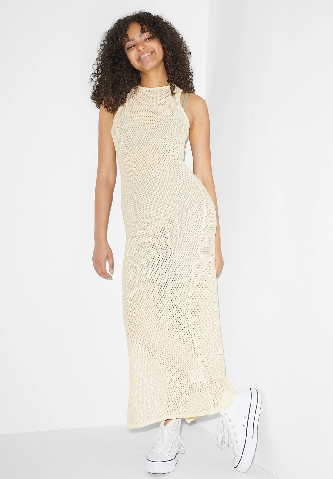 Gebreide Jurk - Cremewhite