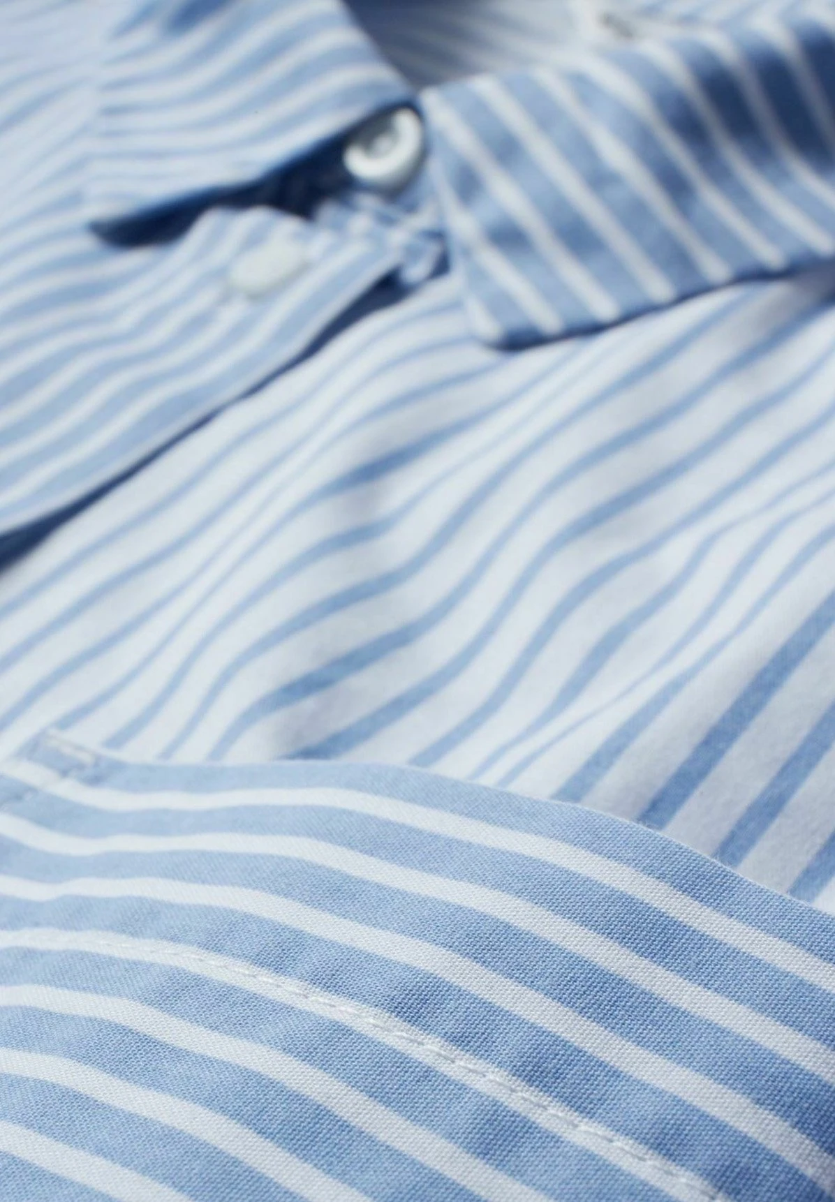 Overhemdblouse - Blue White - Afbeelding 3