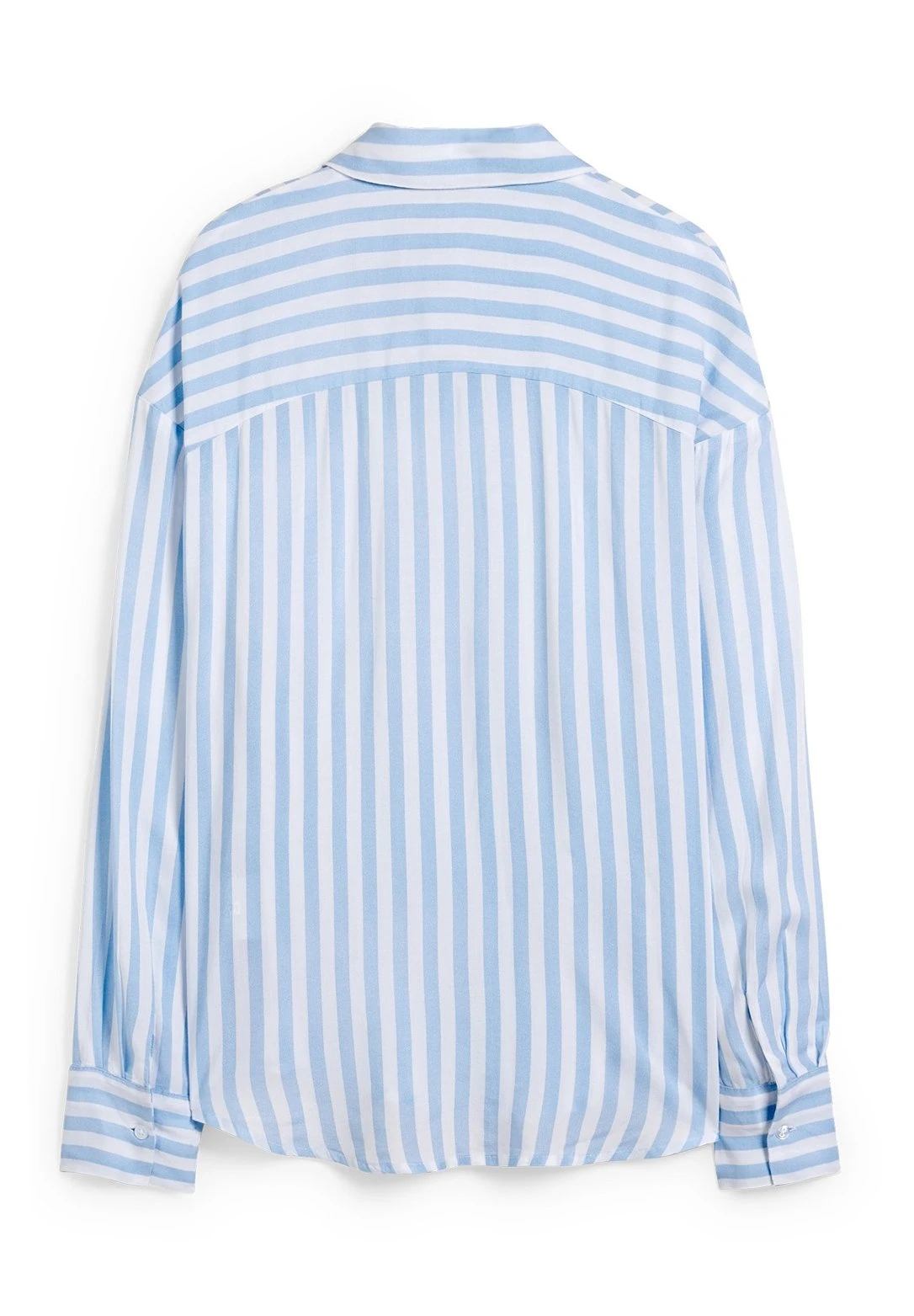 Overhemdblouse - White Light Blue - Afbeelding 6