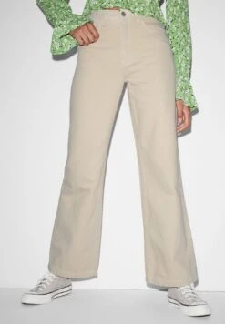 Flared Jeans - Light Beige