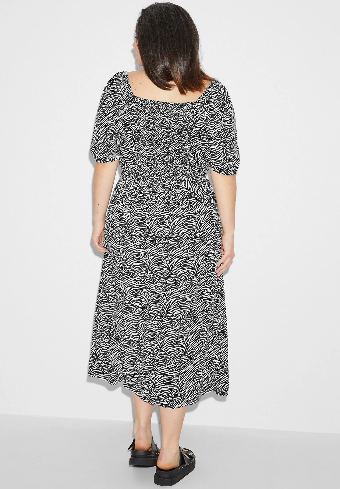 Jurk - Black White - Afbeelding 2