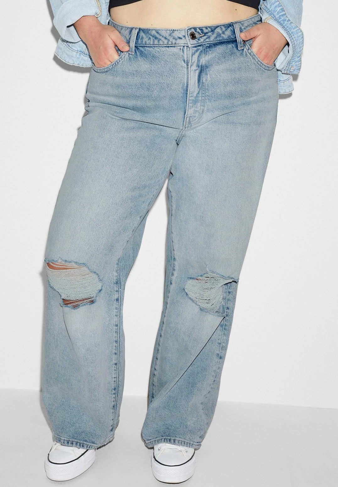 Flared Jeans - Denim-Light Blue