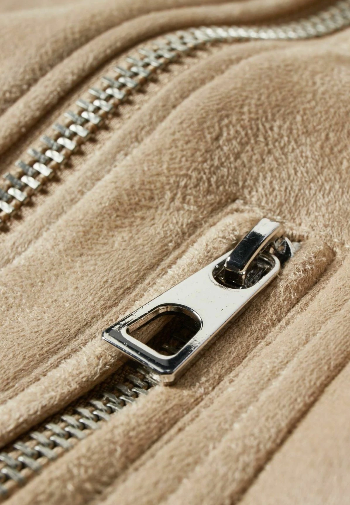 Vestes - Imitatieleren Jas - Beige - Afbeelding 3