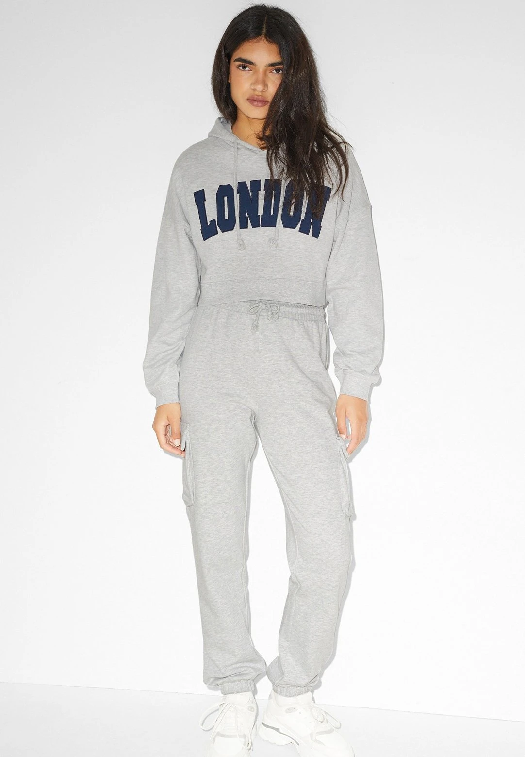 Cargobroek - Light GrayMelange - Afbeelding 2