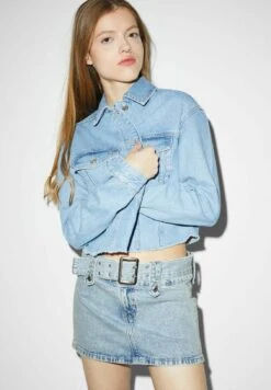 A-Lijn Rok - Denim Light Blue