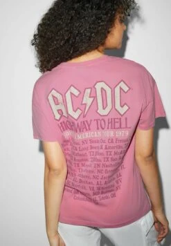 Ac/Dc - T-Shirt Print - Rose